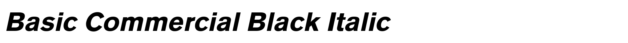 Basic Commercial Black Italic image